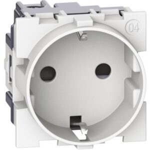 Priza schuko standard german 2M 16A 250V 2P plus T alba Living Now KW4141